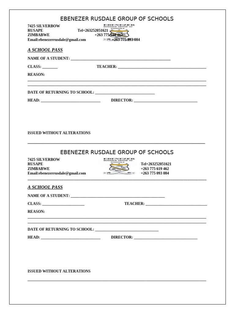 SCHOOL PASS PROGRAM intelligence overview