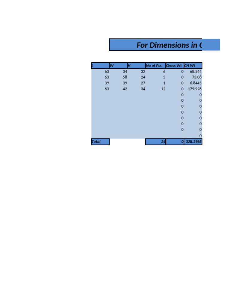 CBM Calculater | PDF