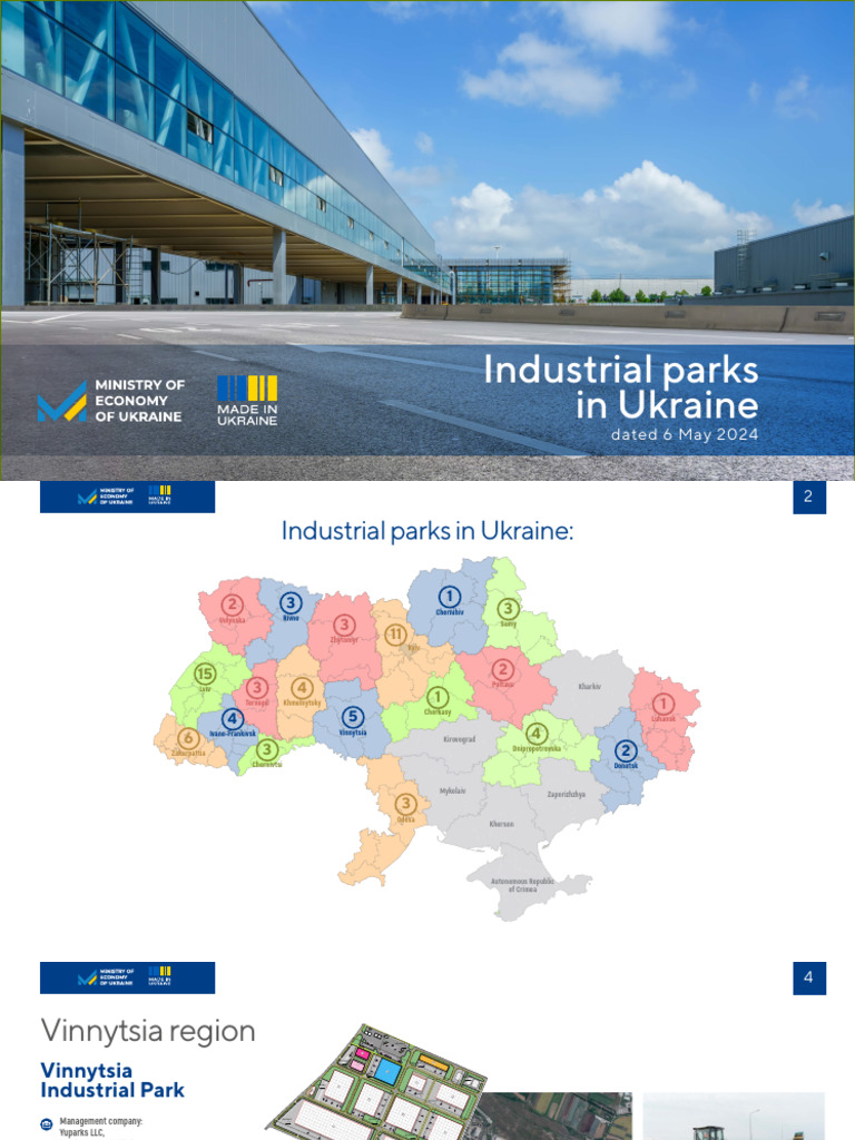 Industrial Parks in Ukraine | PDF