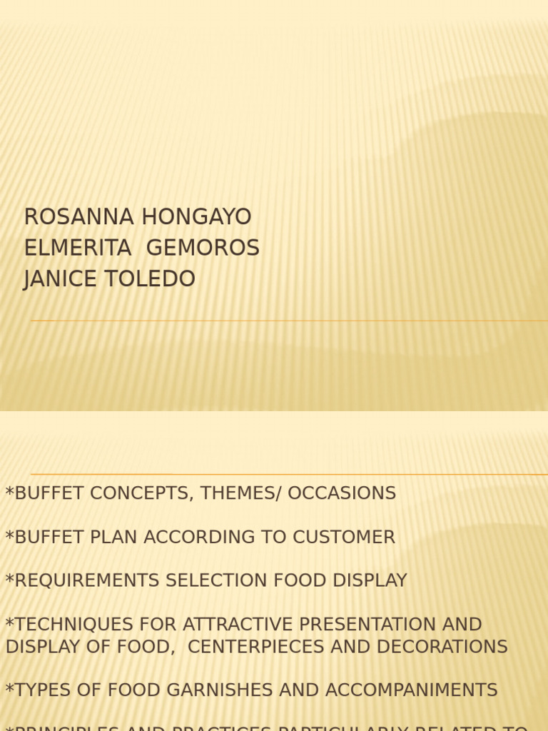 Ultimate Guide to Buffet Planning | PDF