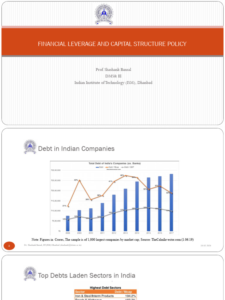 Corporate Finance IV | PDF | Leverage (Finance) | Capital Structure