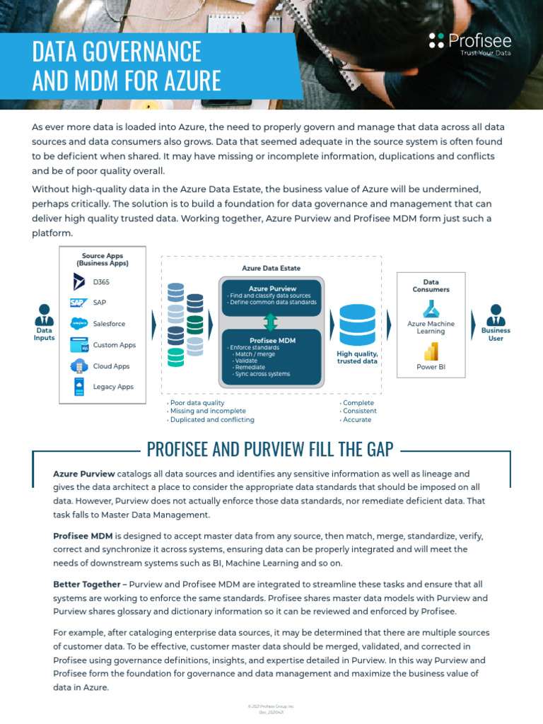 Profisee - Data Governance and MDM For Azure | PDF | Microsoft Azure ...