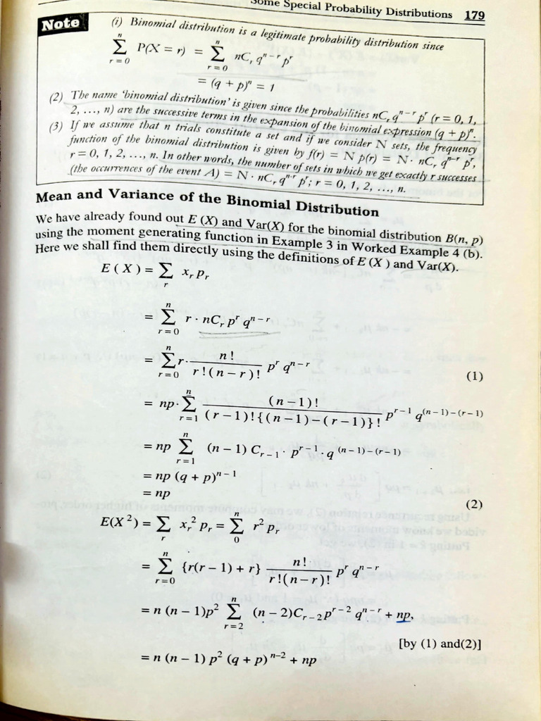 Binomial and Poisson Distributions Explained | PDF | Statistical Theory ...