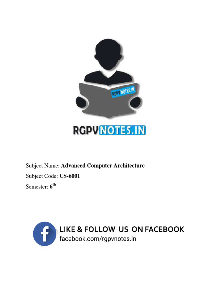Unit 2 - Advanced Computer Architecture - WWW - Rgpvnotes.in | PDF ...