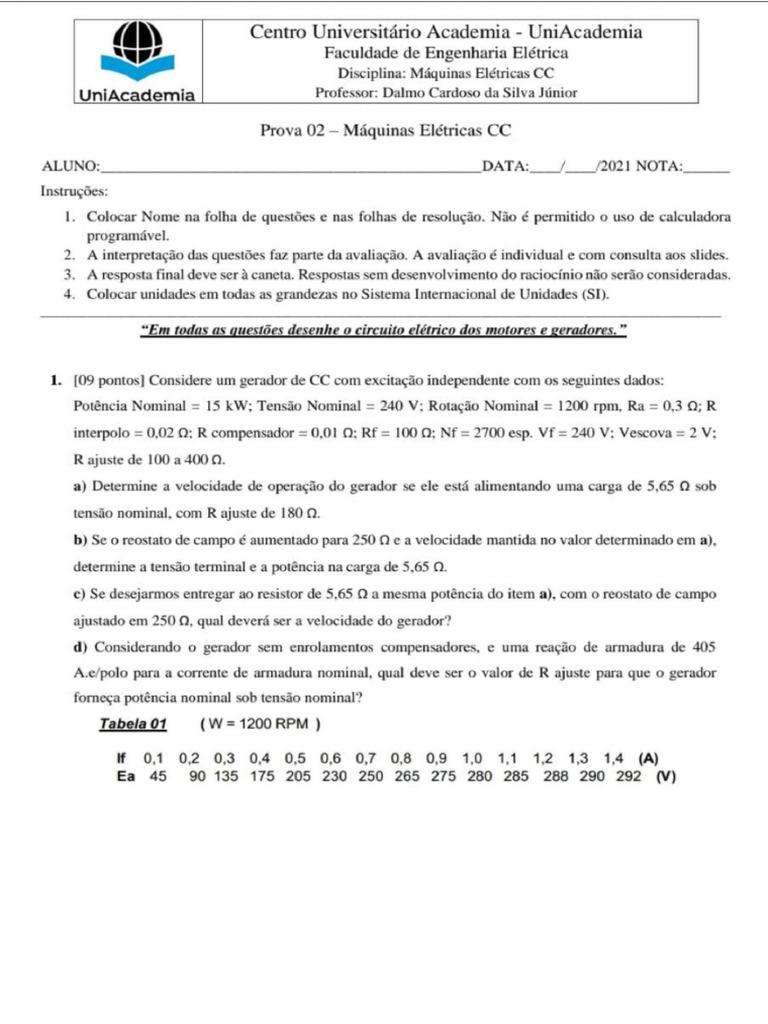 Prova 02 Maq CC | PDF