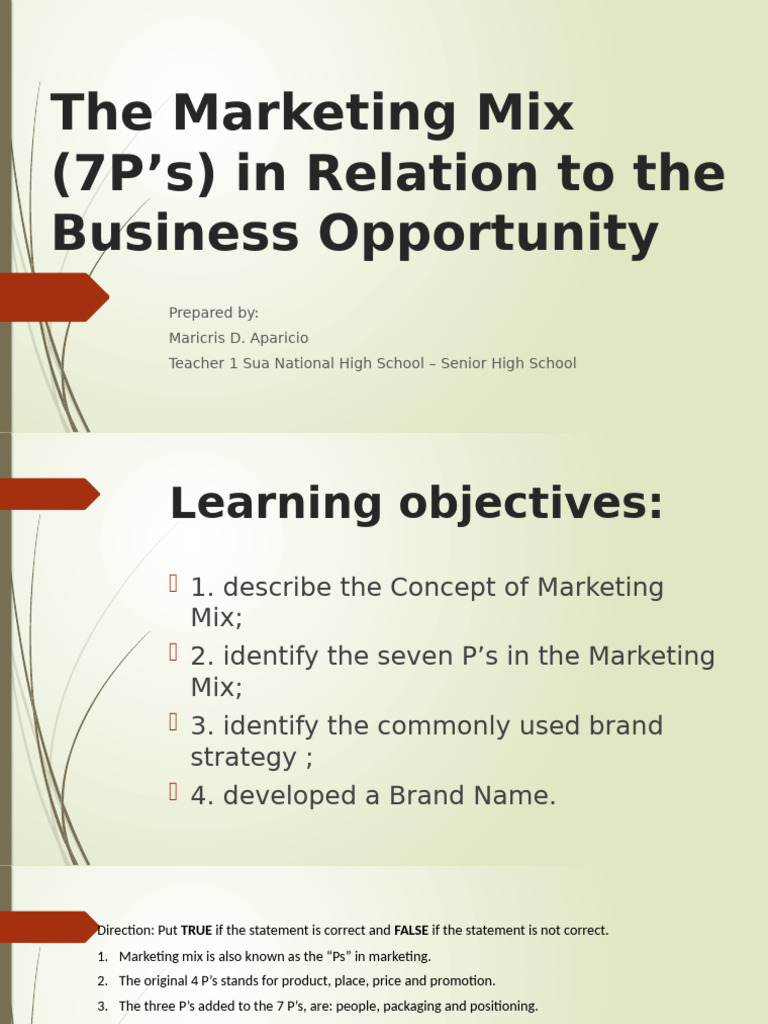 7 Ps of Marketing and Branding | PDF | Marketing | Brand