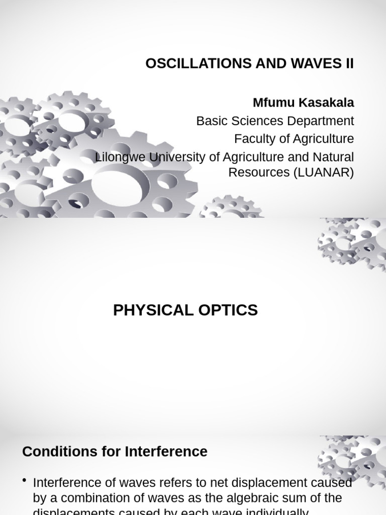 Oscillations and Waves II... 5 | PDF