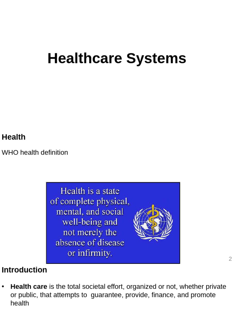 Overview of Global Healthcare Systems | PDF | Pharmacy | Pharmacist