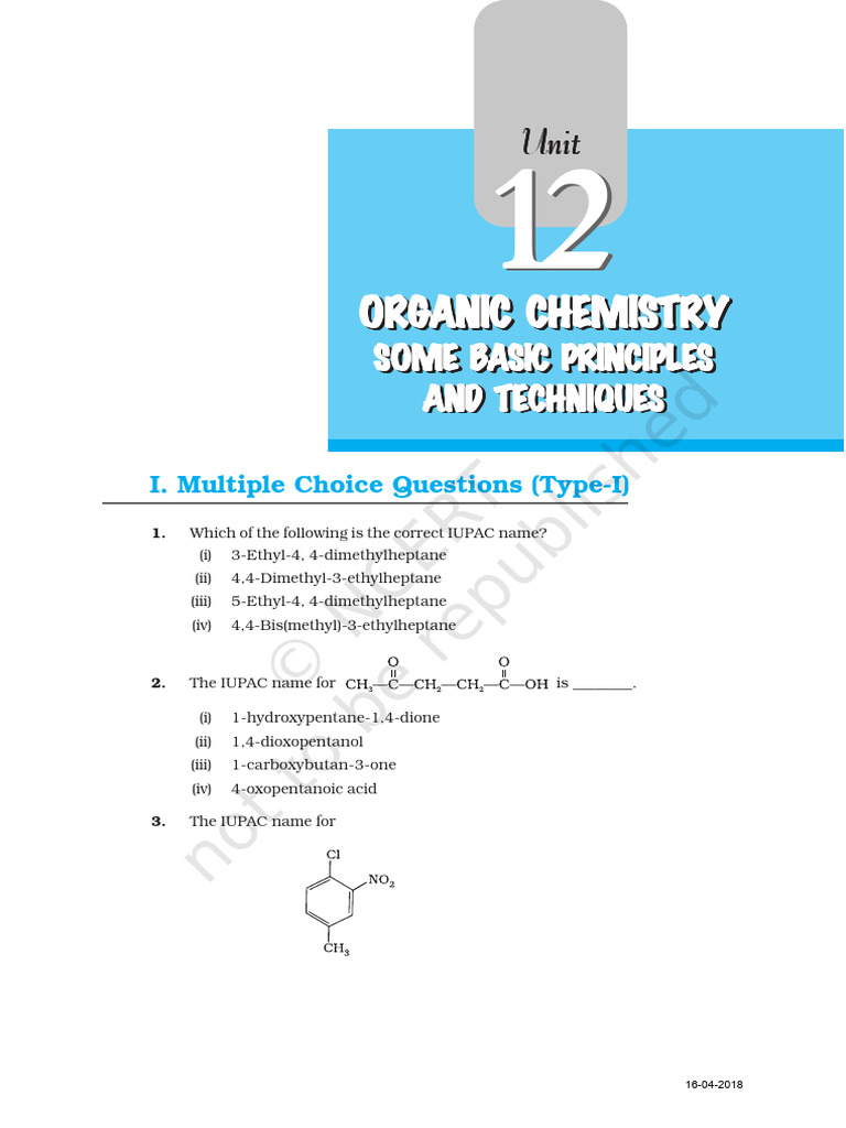 Baic Principles and Techniques in OC | PDF | Distillation | Isomer