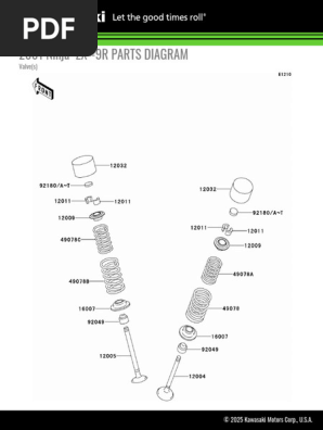 2001 Ninja ZX-9R Parts Diagram & List | PDF | Engine Technology