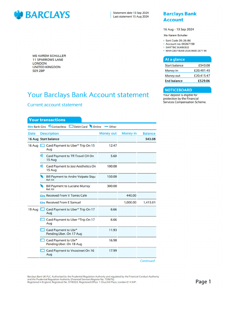 Detailed Transaction Summary Report | PDF | Overdraft | Debit Card