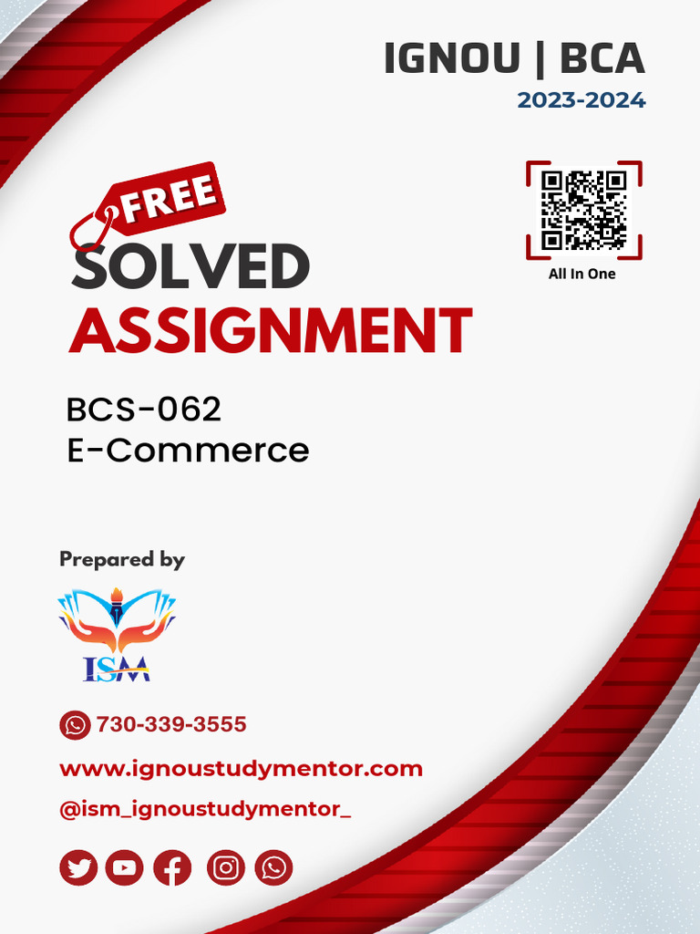 IGNOU BCS-062 E-Commerce Assignment | PDF | Etsy | E Commerce
