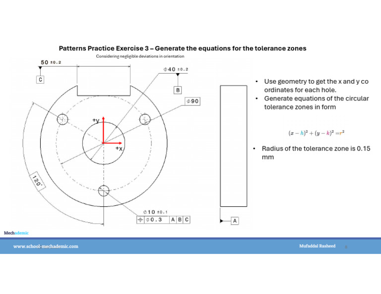 Tolerance Zone Equations Guide | PDF