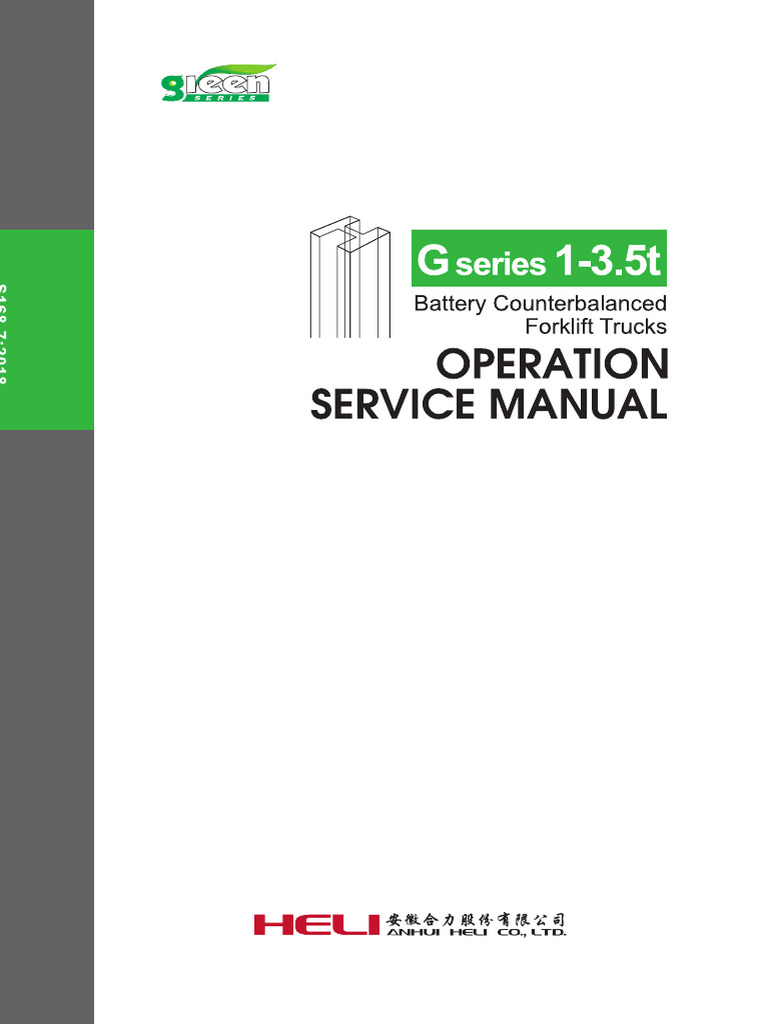 Heli Forklift Operation and Maintenance Manual | PDF | Axle | Brake