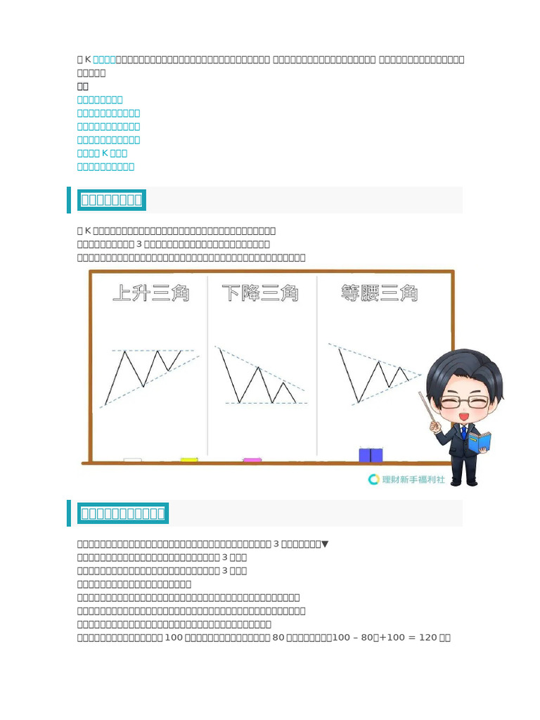 什么是三角收敛？ 图解3种三角收敛型态满足点算法| PDF