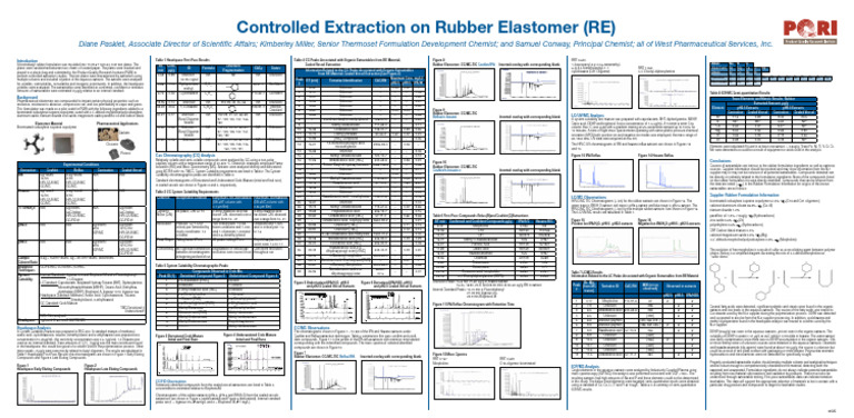Controlled Extraction of Rubber Elastomer | PDF | Gas Chromatography ...
