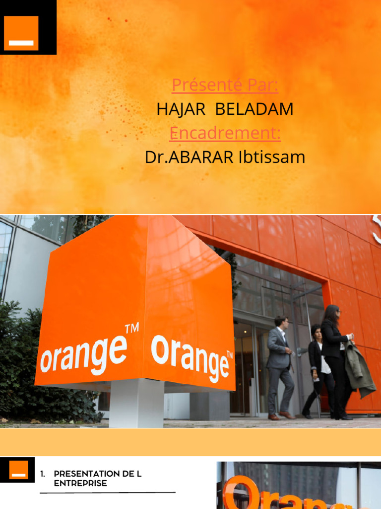 Présentation de l'entreprise Orange | PDF