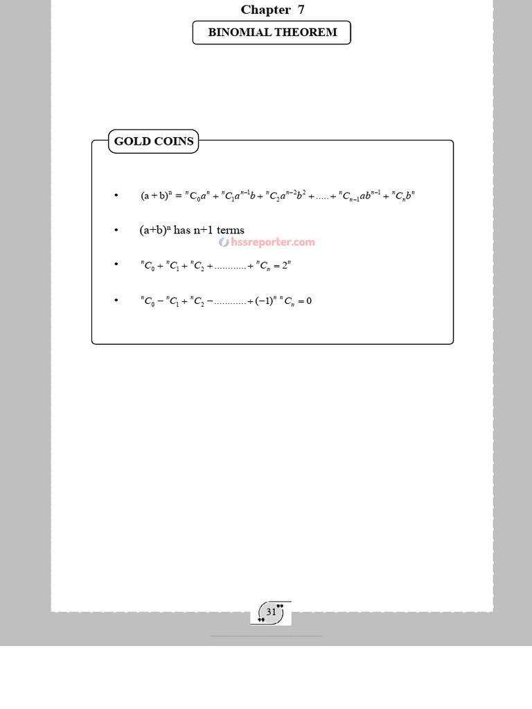 Plus One Maths Equations | PDF
