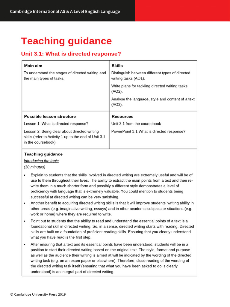 3.1_Teaching_Guidance | PDF | Communication | Cognitive Science