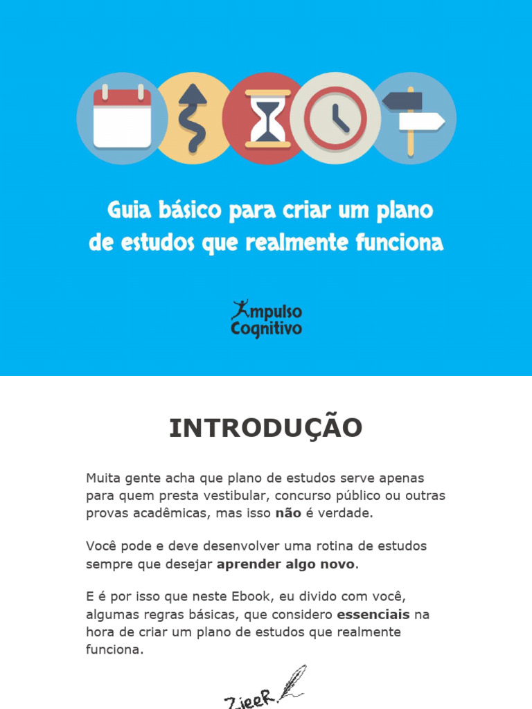 Criando um Plano de Estudos Eficaz | PDF | Aprendizado