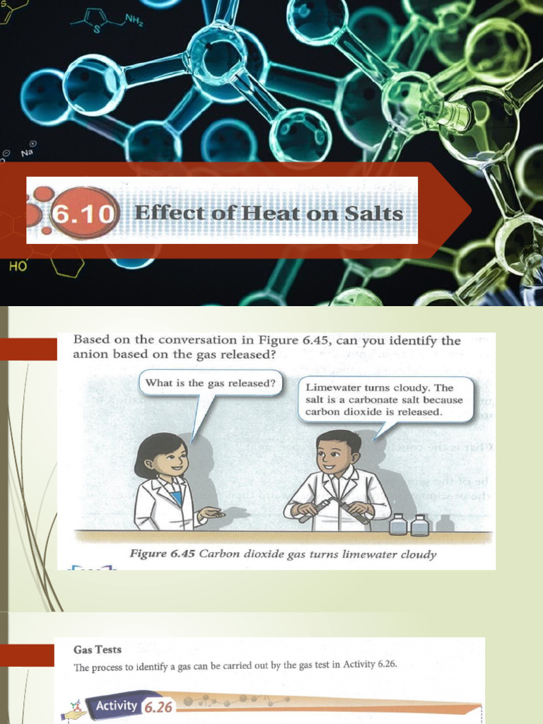 Heat Effects on Salt Decomposition | PDF