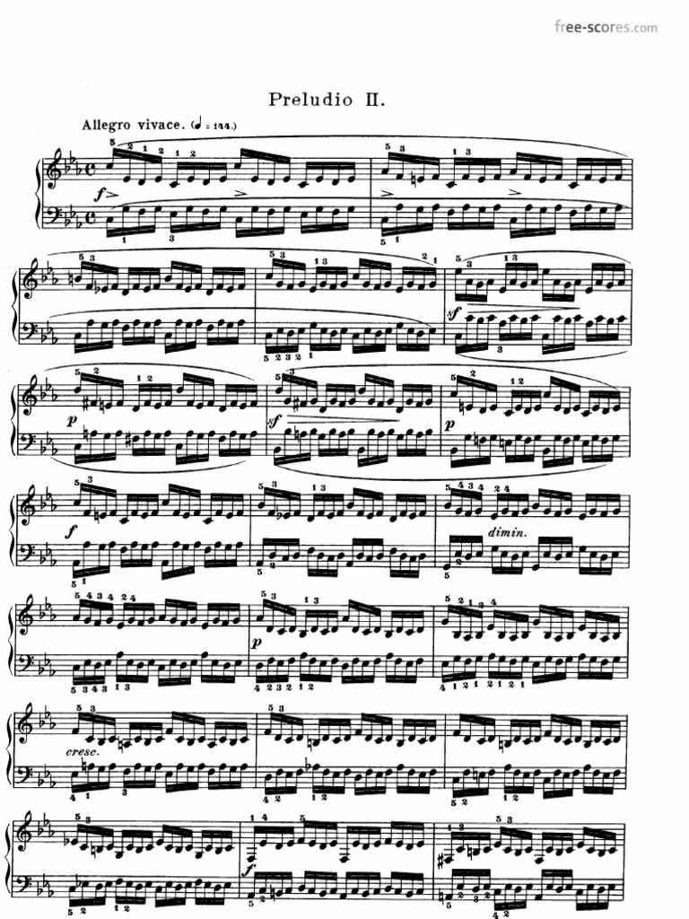 [Free Scores.com] Bach Johann Sebastian Well Tempered Clavier Book One ...
