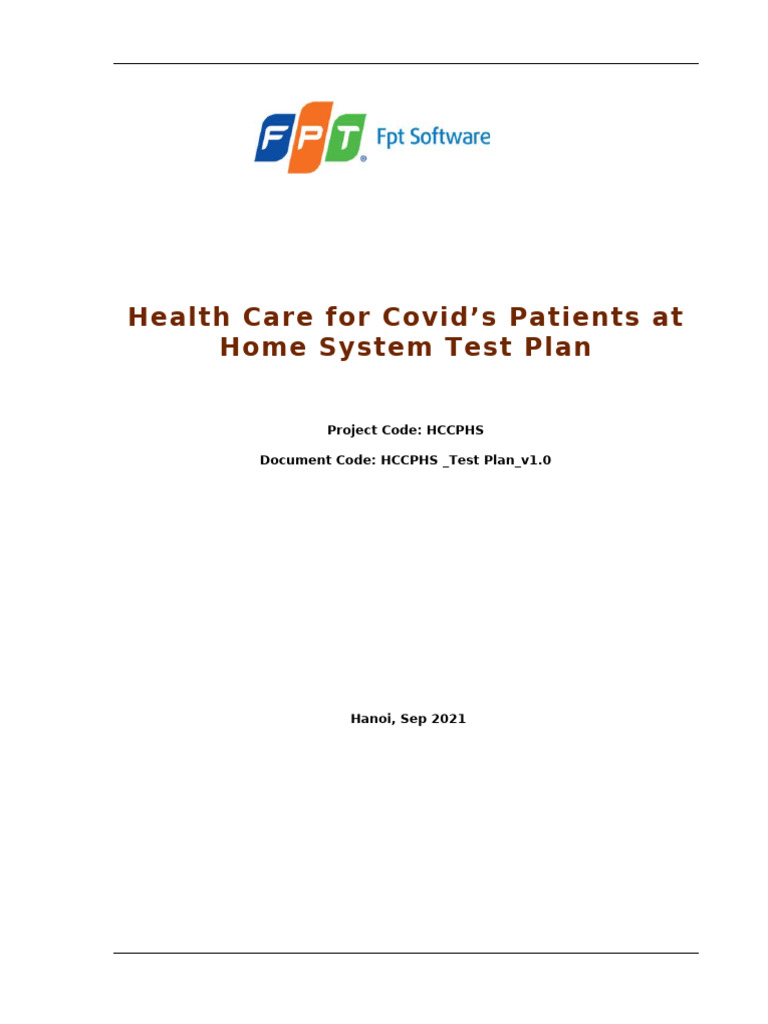 Sample_Test_Plan | PDF | Software Testing | Software Engineering