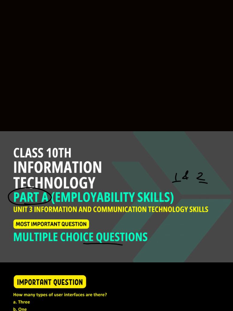 Class 10 It Unit 3 Most Important Question | PDF