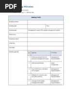 Download Management Review Meeting Minutes by Ismail SN82679217 doc pdf