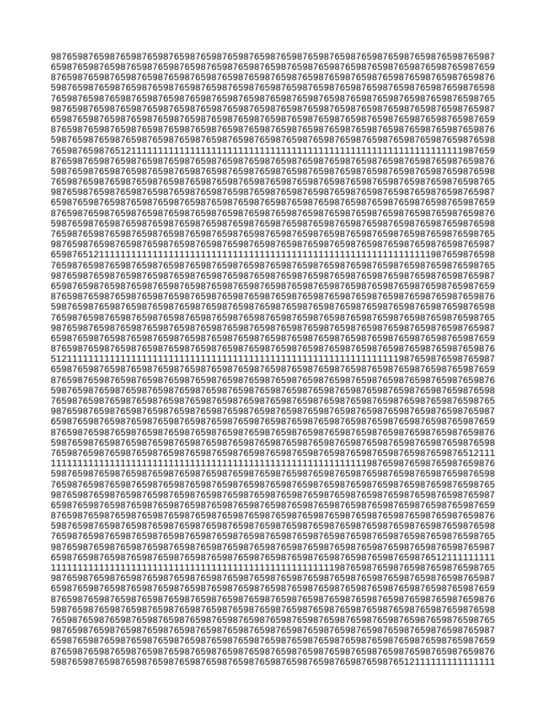 Document of Repeated Numbers | PDF