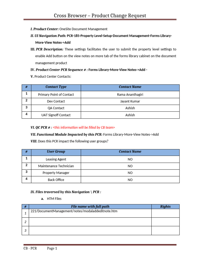 PCR-185-Property Level-Setup-Document Management-Forms Library-More ...