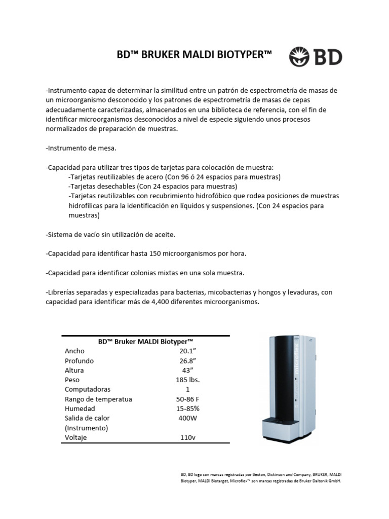Identificación de Microorganismos con MALDI | PDF