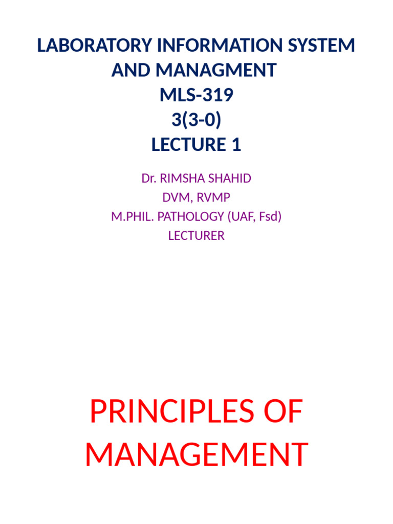 Laboratory Information & Management System | PDF | Science | Laboratories