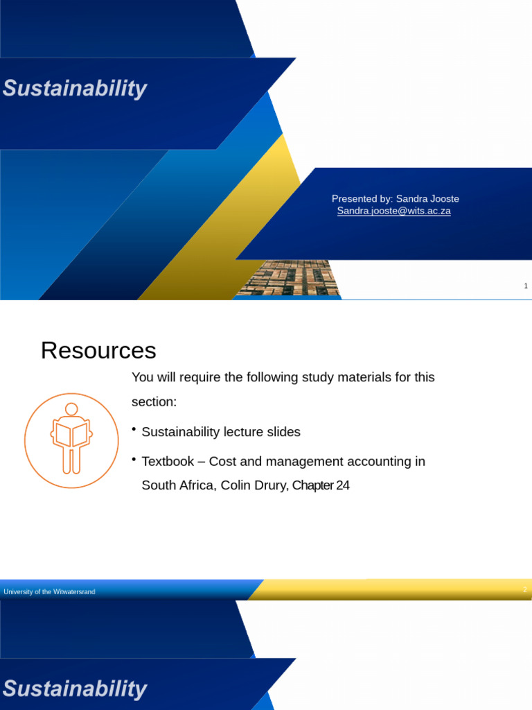 ESG Course Overview at Wits University | PDF | Sustainability ...