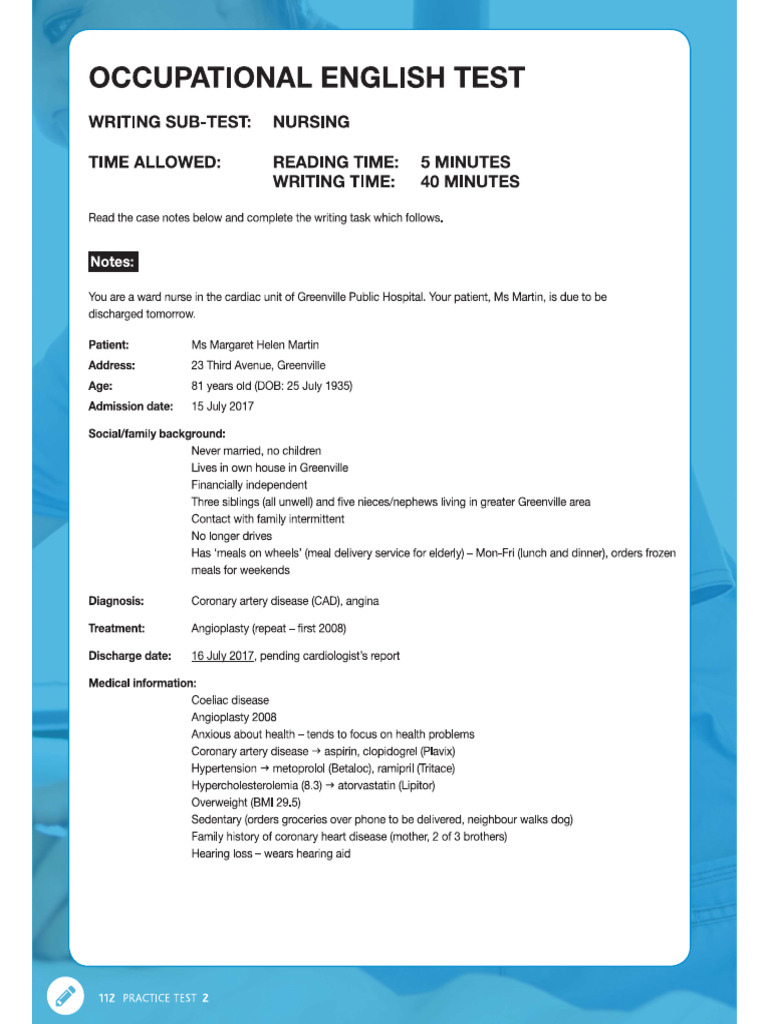 Sample Writing Case Notes 3 | PDF