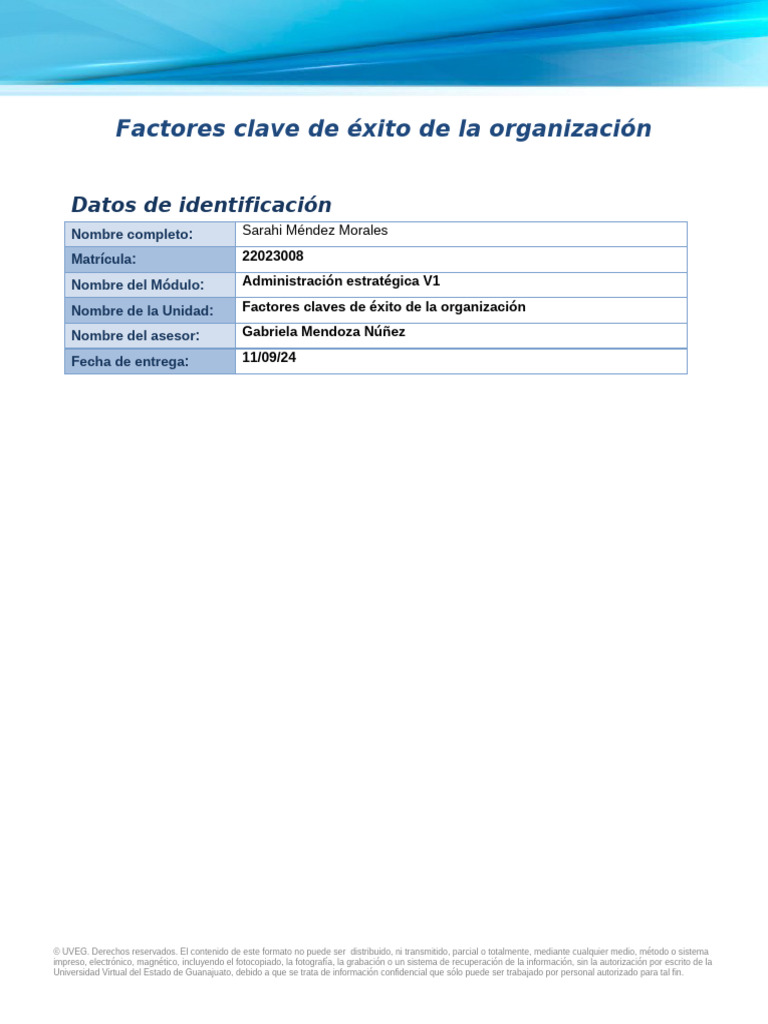Análisis FODA y Factores Clave de Éxito | PDF | Análisis FODA