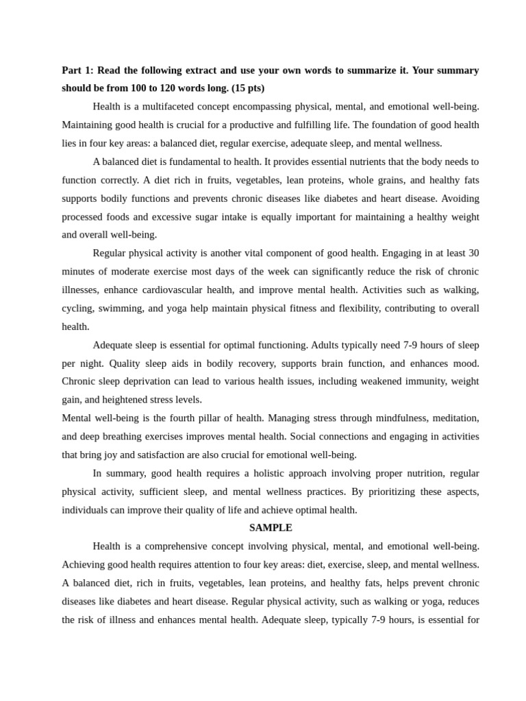 Key Elements of Holistic Health | PDF | Mental Health | Healthy Diet