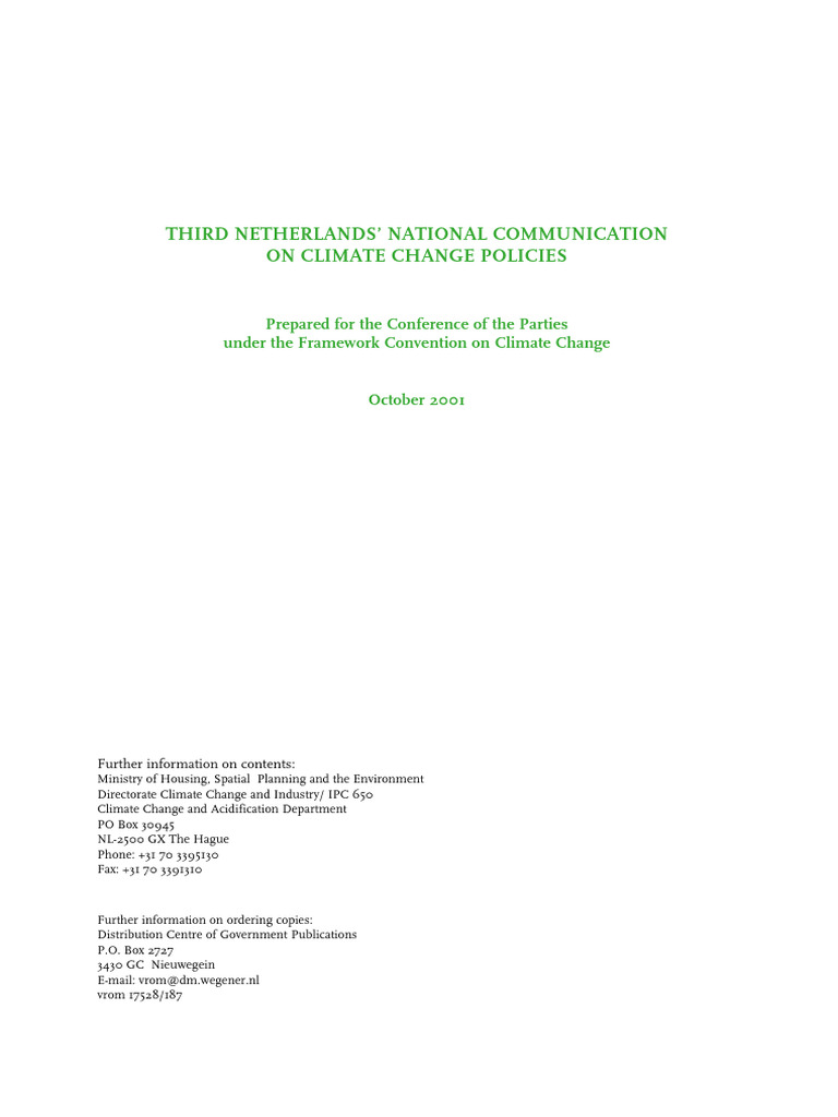 Nettherlands c3 | PDF | Greenhouse Gas | Chlorofluorocarbon