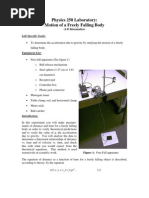 Download Free-Falling object experiment by Ugur AST SN8268236 doc pdf