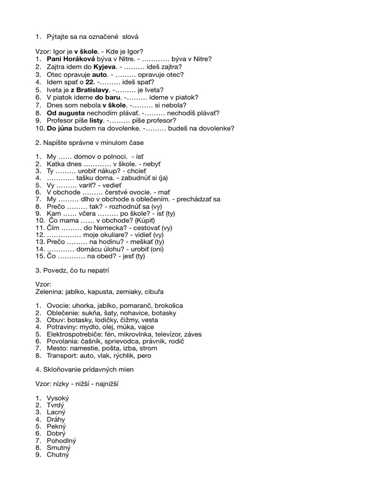 Test A2 Koniec | PDF