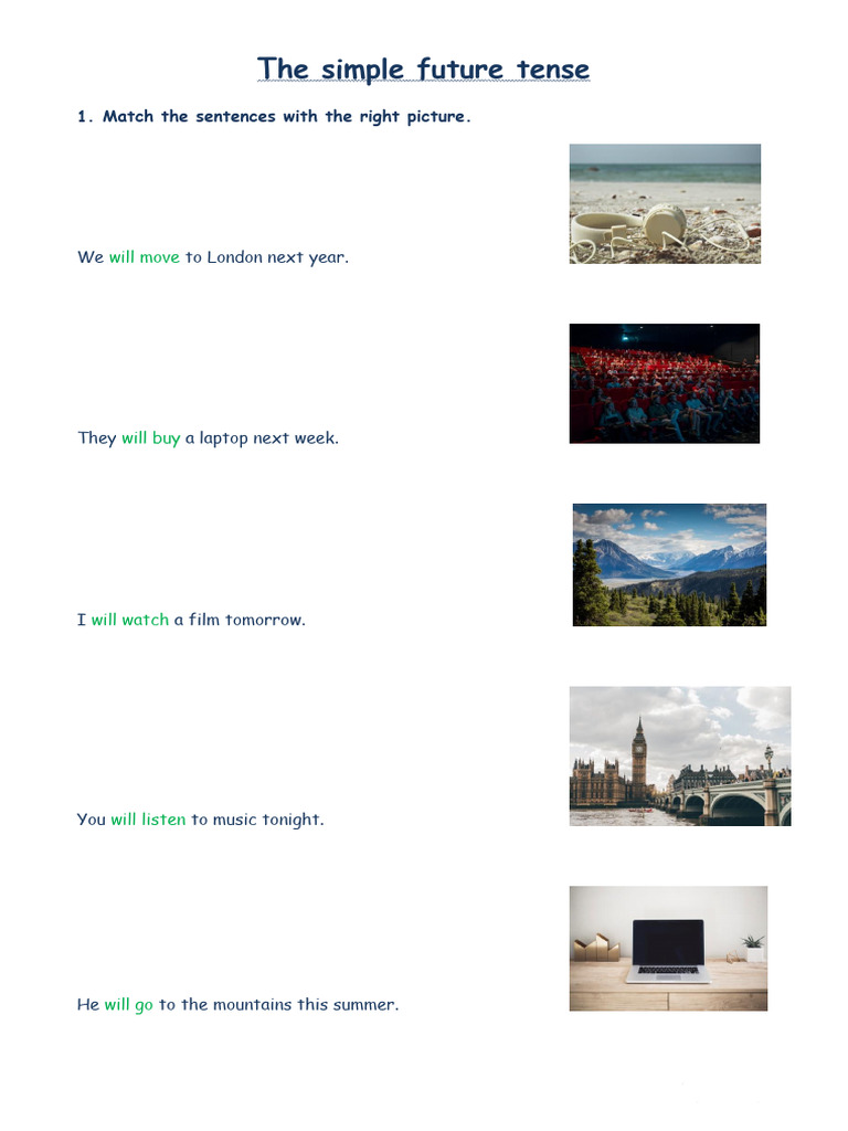 Future Tense Activities for Learners | PDF