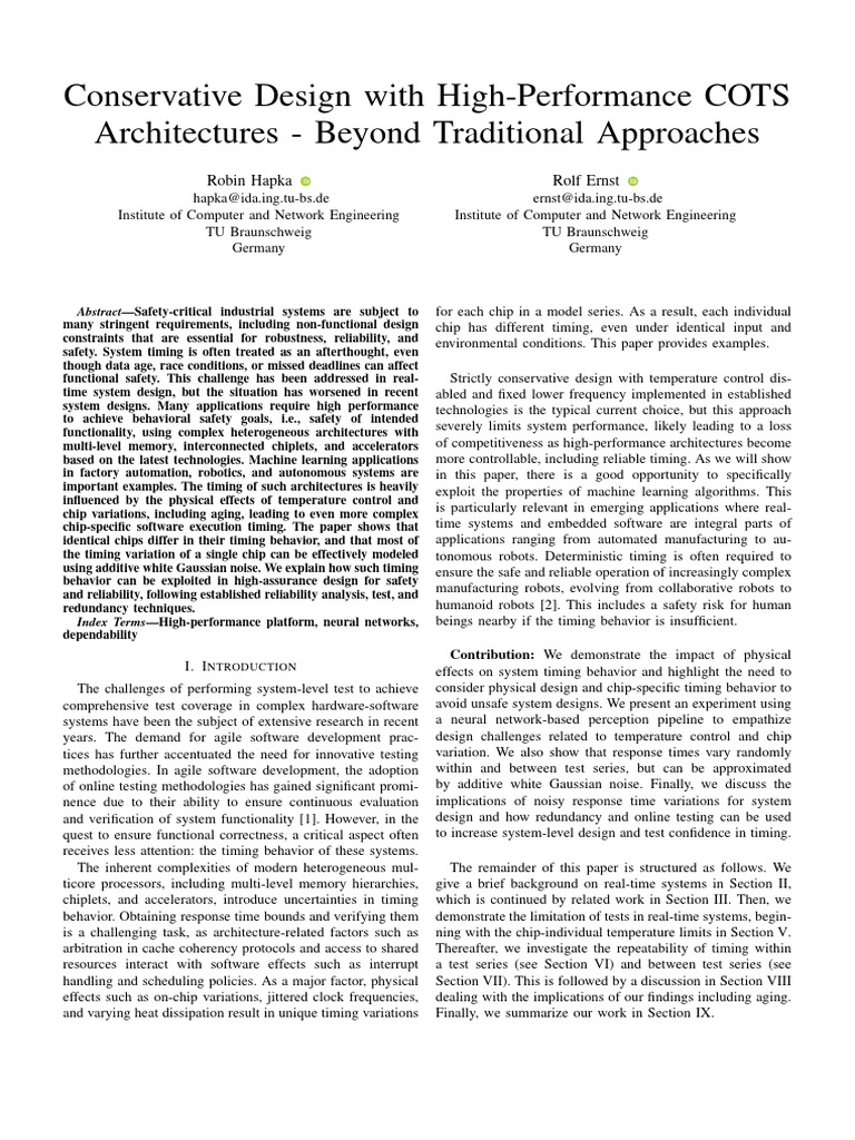 High-Performance COTS for Safety Systems | PDF | Spectral Density | System