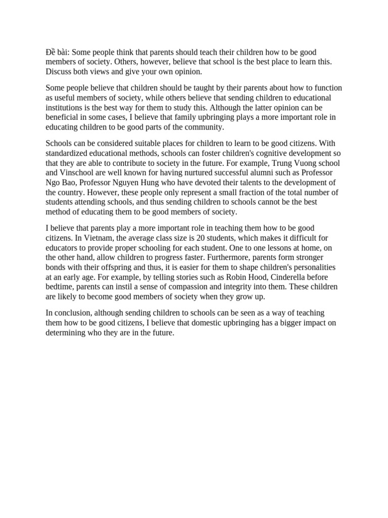 Parents vs. Schools in Child Education | PDF | Animal Testing | Homework