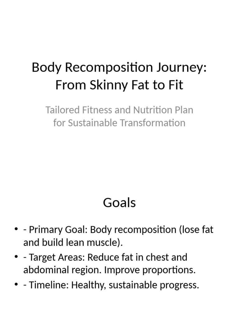 Body Recomposition Plan for Beginners | PDF | Physical Fitness | Fat