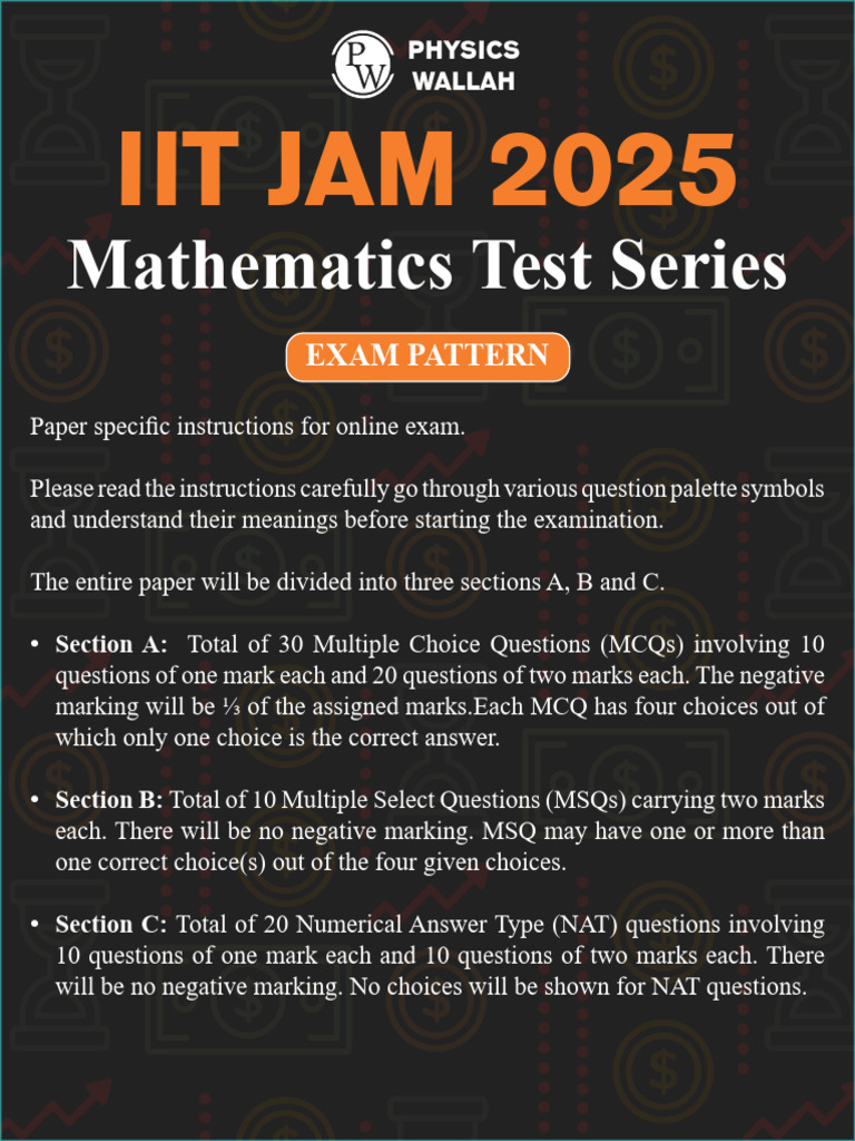 IIT JAM 2025 Mathematics Test Overview | PDF | Group (Mathematics ...