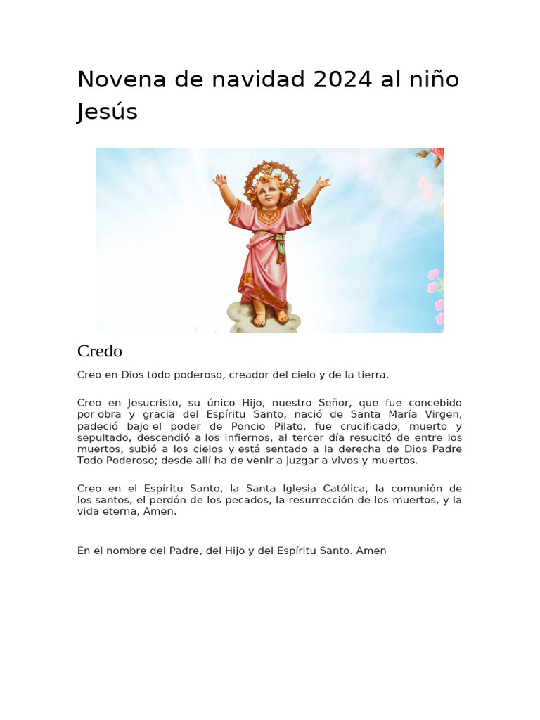 Novena de Navidad 2024 para Niños | PDF | María, madre de Jesús | Oración