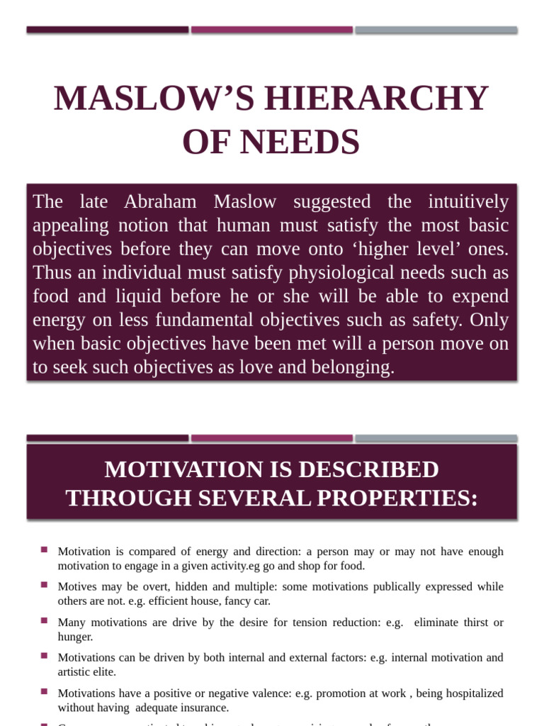 Understanding Maslow's Needs and Consumer Motivation | PDF | Motivation ...