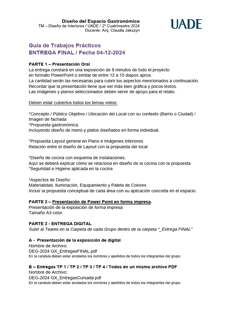 Deg - 2c 2024 Entrega Final | PDF