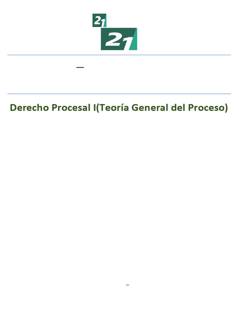 Derecho Procesal I Resumen Ues21 Pdf Ley Procesal Jurisdicción