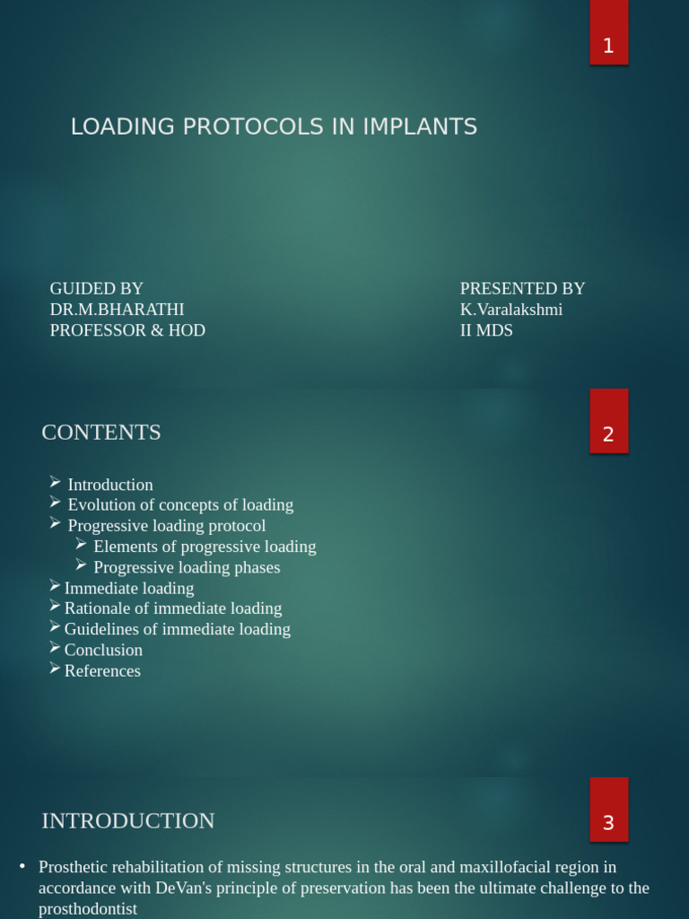 Implant Loading Protocols Explained | PDF | Dental Implant | Bone
